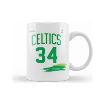 Celtıcs 34 Pierce White Roxx Ink Kupa Bardak Porselen Karışık