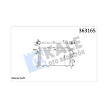 Kale Su Radyatörü Astra H 1.3/1.7/1.9 Cdti 04 Zafira 1.7/1.9 Cdti 05 Mt Ac/na C Mekanik 6 05x376.5x23 Kale 363165 13143570-1300269-13128925-1300271