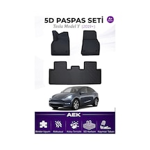 Tesla Model Y 2019+ Araca Özel Havuzlu "karbon" Paspas Takımı