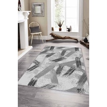 Gri Spor Kaymaz Tabanlı Makinede Yıkanabilir Halı Fr01n11