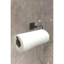Rulo Havluluk Peçetelik, Yapışkanlı, Pratik Banyo Askısı, Kağıt Rulo Havluluk, Siyah 4 Renk
