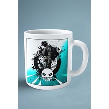 Rainbow Siege Oyun Baskılı Kupa Bardak Çift Taraflı Baskı Kişiye Özel Model 5 Çok Renkli