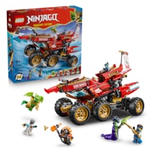 LEGO® NINJAGO® Kara Gemisi 71869 - 9 Yaş ve Üzeri Çocuklar için 3 Araç ve 6 Minifigür İçeren Oyuncak Yapım Seti (1214 Parça)