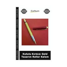 Özel Üretim Hediyelik Şık Metal Kişiselleştirilebilir Ofis Kutulu Kırmızı Gold Tasarım Roller Kalem