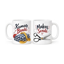 Bezos Kestik Biçtik 2'li Porselen Kupa Seti - Model 500 Rengaren
