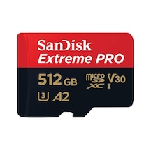 512 Gb Extreme Pro Microsdxc Kart + Sd Adaptörü + Rescuepro Deluxe, 200 Mb/sn'ye Kadar, A2 Uygulama Performansı, Uhs-