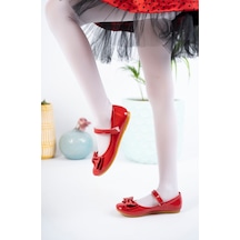 EPAAVM - Fiyonklu Kırmızı Kız Çocuk Ayakkabı - EYL1516 Kırmızı