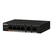 Dahua Pfs3006-4et-60-v2, 4 Port, Megabit, Poe 60w, 2 Port Uplink, Yönetilemez, Masaüstü Switch