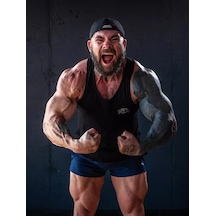 Valiants Skull Pamuklu Kafatası Baskılı Atlet 262535802 Siyah