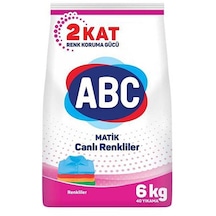 Abc Matik Renkliler için Toz Çamaşır Deterjanı 40 Yıkama 6 KG