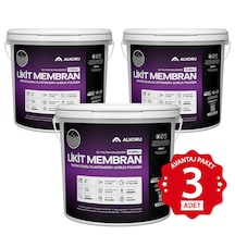 Alkoru 3 Adet 13 Kg Gri Kumlu Likit Membran Renkli Reçine Esaslı Sıvı Su Yalıtım Malzemesi Avantaj Paket