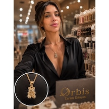 Ayıcık Figür Kolye Gold