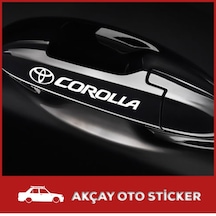 (6 Adet) Corolla Kapı Kolu Sticker Corolla Sticker Oto Sticker
