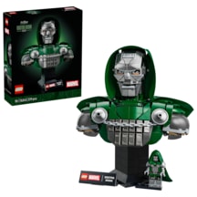 LEGO® ǀ Marvel Doktor Doom Büstü 76345 - Yetişkinler için Minifigür İçeren Dekoratif Model Yapım Seti (379 Parça)