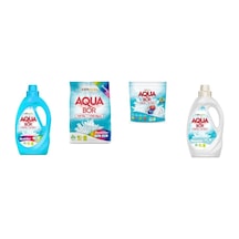 Aquabor Doğal Mineralli Sıvı Renkliler + 4 Kg Renkliler + Tablet + Sıvı Beyaz 4 Lü Set 40400321