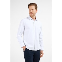 İmza Beyaz - Mavi Kendinden Desenli Sert Yaka Uzun Kol Cepsiz Slim Fit Pamuklu Gömlek 1004255216 Beyaz - Mavi İmza Beyaz - Mavi Kendinden Desenli Sert Yaka Uzun Kol Cepsiz Slim Fit Pamuklu Gömlek 1004255216 Beyaz - Mavi