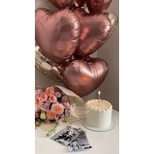 Kalp Folyo Balon Karamel 18 Inc Tüm Yaşlar
