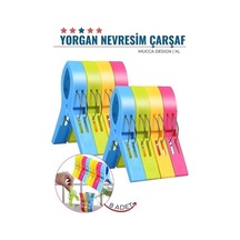Xl Yorgan Nevresim Çarşaf Mandalı 8 Adet Mucca Design 718221 7/8 Yaş