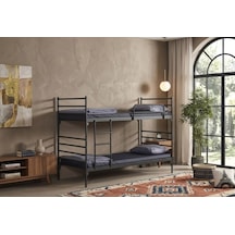 Missidea Linda Yurt Apart Otel Tipi Metal Siyah Ranza 90x190 Cm 90 X 190 CM