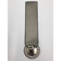 Karantuhafiye Deri Kilit Kapak / Çanta Kilit Silver Silver Çok Renkli