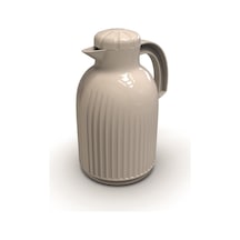 1.5 Lt Camlı Termos 1185 Glazed Thermos Krem