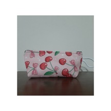 Owl Bag Kiraz Cherry Desenli Kalemlik - Makyaj Çantası Diğer
