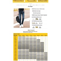 Erkekler İçin Yeni Esnek Dar Kot Pantolon Açık Mavi Erkekler İçin Yeni Esnek Dar Kot Pantolon Açık Mavi