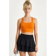 Shade Kadın Sporcu Crop Atlet 60251252 - Turuncu