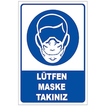 Lütfen Maskenizi Takınız Etiketi
