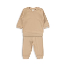 Civil Baby Patiksiz Güneş Etiketli 3-18 Ay Takım - Kahverengi Sütlü Kahve