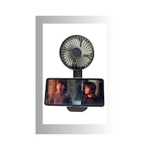 Şarjlı Fan Mini Taşınabilir El Ve Masa Üstü Standlı 3 Kademeli Vantilatör Sessiz Fan Soğutucu
