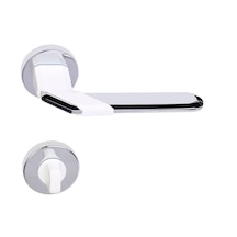Ventus 4011.Bk.Cp.Mw Kapı Kolu Wc Tipi Krom - Beyaz Metal