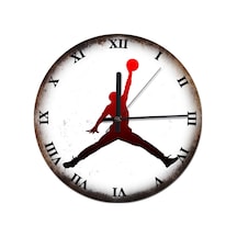 Nba Jordan Basket Roma Rakamlı Desenli Duvar Saati (407685232)