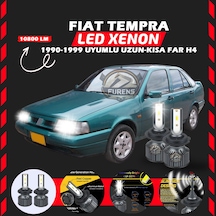 Fiat Tempra Uzun - Kısa Far Uyumlu Şimşek Etkili Led Xenon Premium Series H4