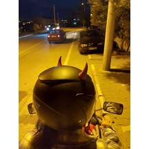 Kask Için Şeytan Boynuzu - Kask Süsü Diğer