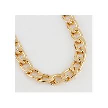Düz - 855 - Zincir - Myceshop - Kolye Sarı