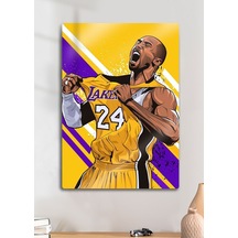 Kobe Bryan, La Lakers - Parlak Metal Baskı Tablo