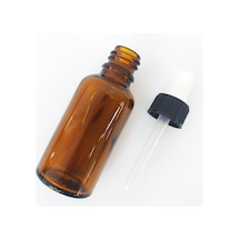 Amber Renkli Damlalıklı Cam Şişe 30 Ml