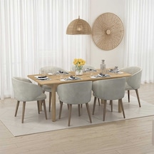Bohem Açılır Yemek Masası Florida Meşe 160-200x78x90 Cm