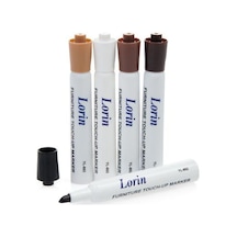 Lorin Ahşap Rötuş Kalemi - 5'li Paket Renkli