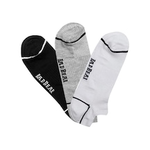 Cross Ankle Beyaz Grimelanj Siyah 3'lü Unisex Kısa Çorap Beyaz-gri-siyah Cross Ankle Beyaz Grimelanj Siyah 3'lü Unisex Kısa Çorap Beyaz-gri-siyah