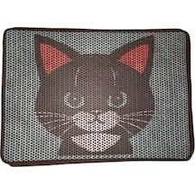 Nanbell Büyük Elekli Çift Katlı Kedi Kumu Paspası 75x59 Cm Desenli No:6