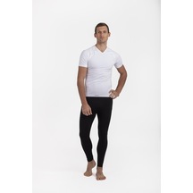 Oıl Company Termal İçlik Üst Kısa kol V Yaka Unisex Pp Seamless Ocp007 001