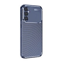 Samsung Galaxy Uyumlu, S25 Plus Kılıf Auto Focus Karbon Kapak - Lacivert