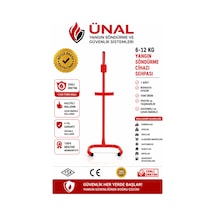 6-12 Kg Yangın Söndürme Cihazı Sehpası Yangın Söndürücü Standı Metal Sehpa