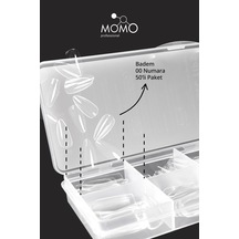 Momo Professional Soft Gel Tips Badem No:00 Tek Boy 50 Li Yedek Paket