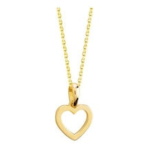 Goldkupe 14 Ayar Altın Sade Kalp Kolye 1,83 Gr-1414