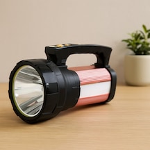 Şarjlı 2in1 El Feneri Ve Projektör 15w Cob + 28 Led Powerbank Su Geçirmez Çok renkli
