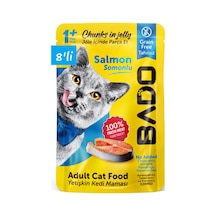 Bado Yetişkin Yaş Kedi Maması Somonlu 85gr 8'li