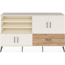 Arges Konsol 5 Raflı Tek Çekmeceli 4 Kapaklı 176x30x99 Aytaşı-ayt Aytaşı-aytaşı/çam